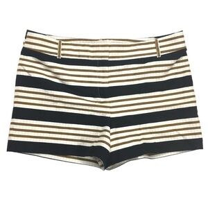 LOFT The Riviera Shorts Stripes 4" Inseam Minimalist Classic Style Plus Size 14